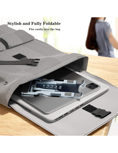 Soporte para Teléfono Móvil Versinan Ajustable Gris - Plegable y Antideslizante