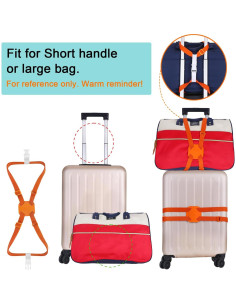 Correa Bungee de Equipaje GUANJUNX Ajustable 50.8cm Negro 2