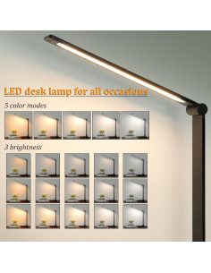 Lámpara de Escritorio LED Dott Arts con Puertos USB, 5 Modos 2