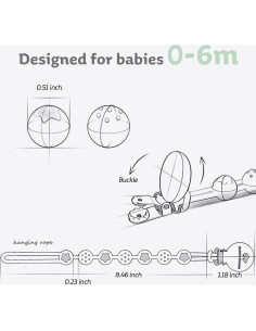Soporte de Clip para Chupete Silicona Cuddle Campus 2 Piezas 2