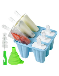 Molde de Paletas de Silicona Bell Dream 6 Cavidades Azul