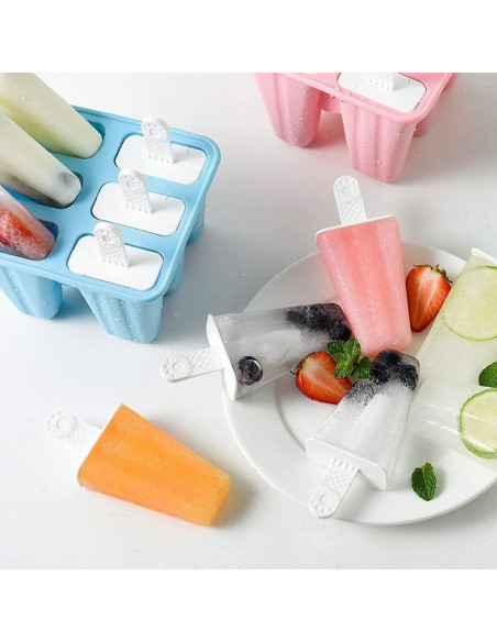 Molde de Paletas de Silicona Bell Dream 6 Cavidades Azul