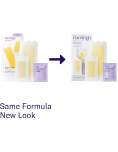 Kit de Cera para Depilación Corporal Flamingo - 56 Tiras 2