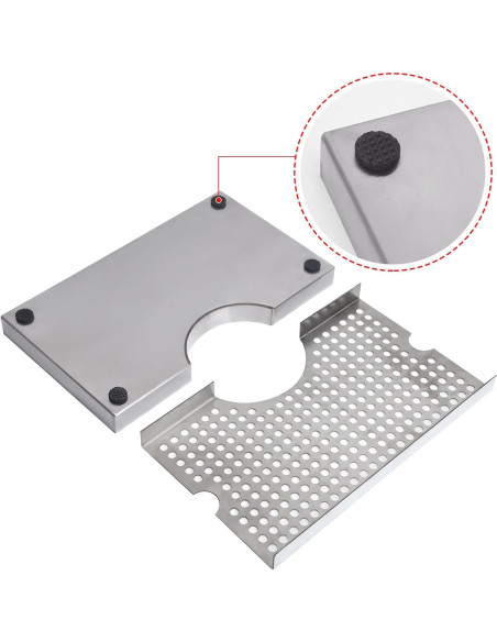 Bandeja de Goteo de Cerveza AshKiz 30.4x17.9cm Acero Inoxidable