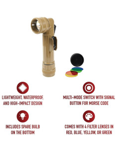 Linterna D-Cell Rothco Marrón Coyote 10.16x7.62cm 2