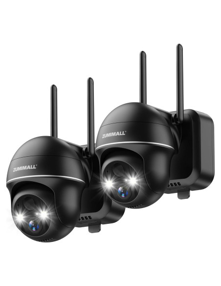 Cámaras de Seguridad Inalámbricas ZUMIMALL 3MP - 2 Paquetes