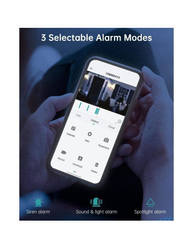 Cámaras de Seguridad Inalámbricas ZUMIMALL 3MP - 2 Paquetes