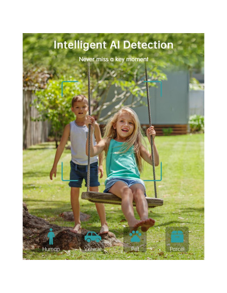 Cámaras de Seguridad Inalámbricas ZUMIMALL 3MP - 2 Paquetes