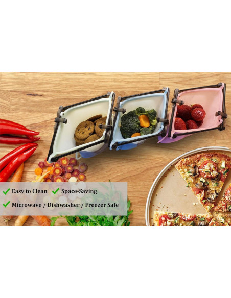 Bolsas de Silicona Reutilizables WISELLY 1.42 L A prueba de Fugas