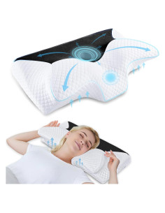 Almohada Ortopédica HOMCA de Espuma Viscoelástica 61x30.5cm