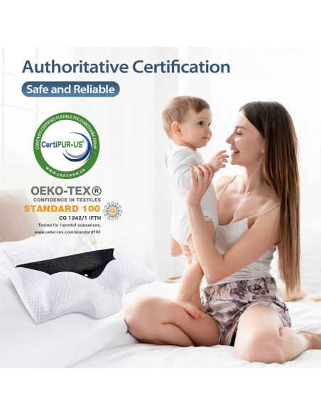 Almohada Ortopédica HOMCA de Espuma Viscoelástica 61x30.5cm