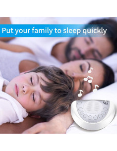 Máquina de Ruido Blanco Raynic 24 Sonidos Naturales Plata 2