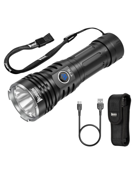 Linterna táctica recargable WUBEN T70 4200 lúmenes IP68