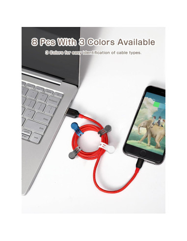 Correas Magnéticas de Silicona Kanemc 8 Piezas 7.62cm