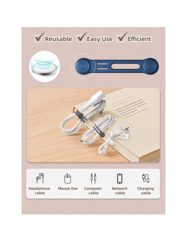 Correas Magnéticas de Silicona Kanemc 8 Piezas 7.62cm