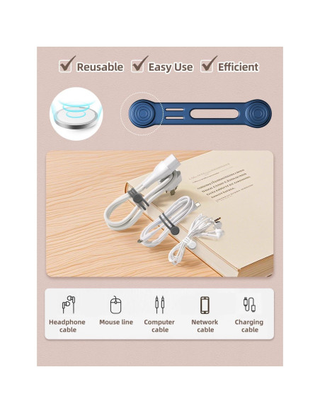 Correas Magnéticas de Silicona Kanemc 8 Piezas 7.62cm