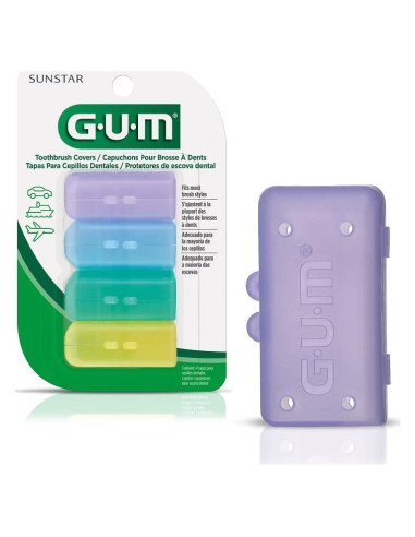 Cubiertas Antibacterianas para Cepillo de Dientes GUM 152RF - 4 Unidades