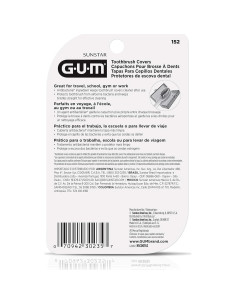 Cubiertas Antibacterianas para Cepillo de Dientes GUM 152RF - 4 Unidades 2