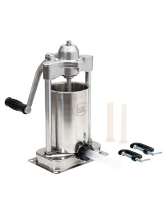 Embutidora de Salchichas LEM 5 kg Acero Inoxidable con Tubos