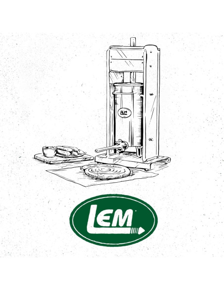 Embutidora de Salchichas LEM 5 kg Acero Inoxidable con Tubos