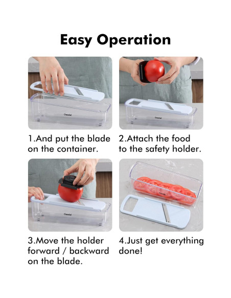 Cortador Mandolina Geedel PS-318I Multiusos 0.54 kg