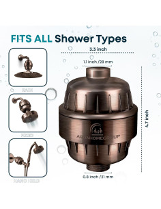 Filtro de Ducha AquaHomeGroup AHG20 20 Etapas Vitamina C y E 2