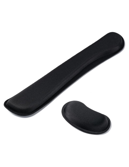 Reposa Muñecas Ergonómico Hoewina para Teclado y Mouse Negro