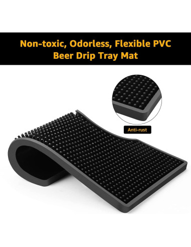 Bandeja de Goteo de Cerveza Hgkeke 30x18 cm Antideslizante