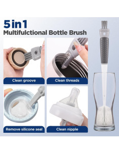 Set de Cepillos de Limpieza para Botellas OUTXE 4 Piezas 2