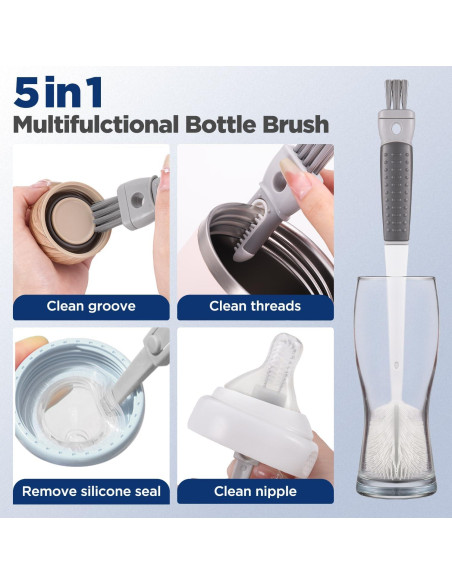 Set de Cepillos de Limpieza para Botellas OUTXE 4 Piezas