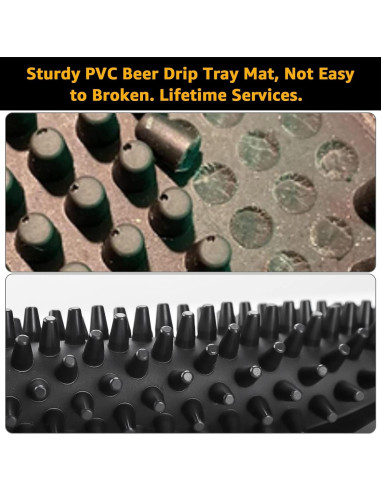 Bandeja de Goteo de Cerveza Hgkeke 30x18 cm Antideslizante