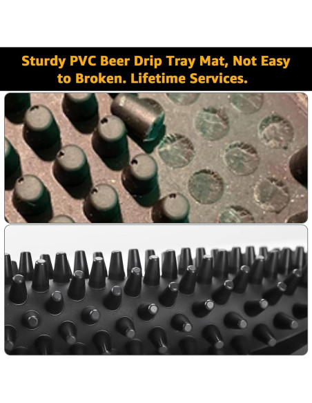Bandeja de Goteo de Cerveza Hgkeke 30x18 cm Antideslizante