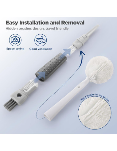 Set de Cepillos de Limpieza para Botellas OUTXE 4 Piezas