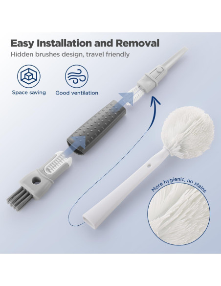 Set de Cepillos de Limpieza para Botellas OUTXE 4 Piezas