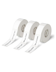 Conjunto de 3 Rollos de Etiquetas Térmicas NIIMBOT D11 1222 Blanco