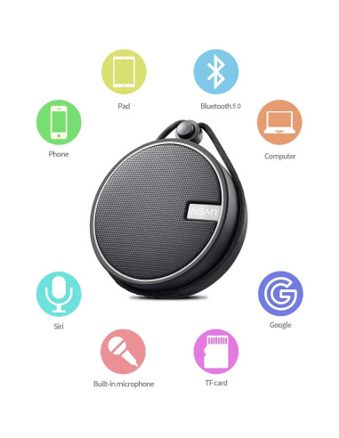 Altavoz Bluetooth INSMY C12 Impermeable IPX7 Portátil 12h