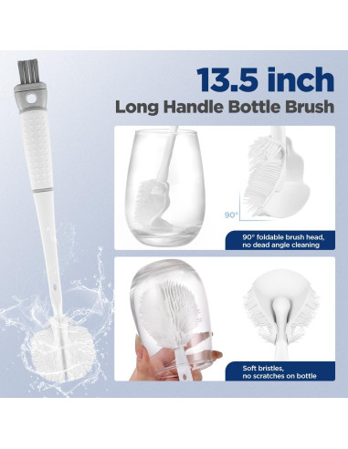 Set de Cepillos de Limpieza para Botellas OUTXE 4 Piezas