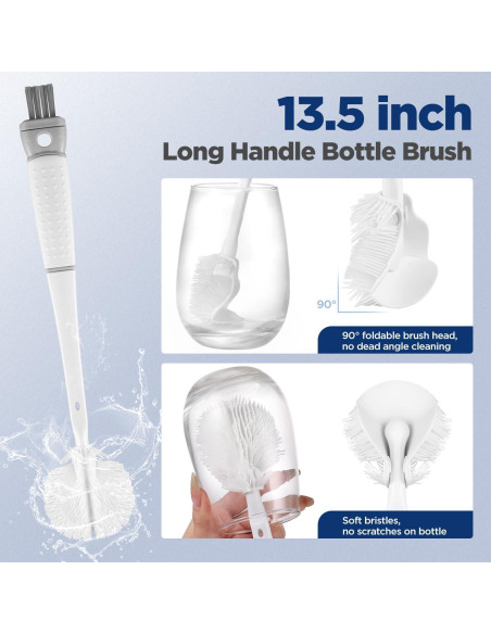 Set de Cepillos de Limpieza para Botellas OUTXE 4 Piezas