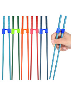 Entrenadores de Palillos Reutilizables Tessco 5 Pares con Clip