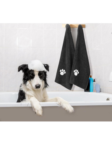 Paquete de 3 Toallas de Microfibra Puomue 101.6x60cm Negros