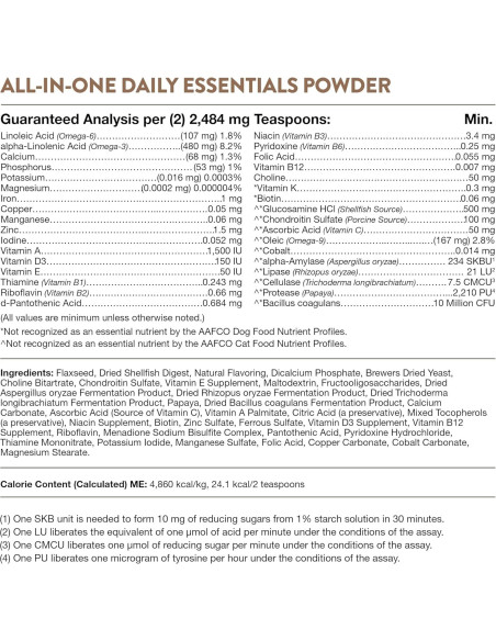 Suplemento Todo-en-Uno NaturVet para Perros 368.5g - Articulaciones, Piel y Digestión