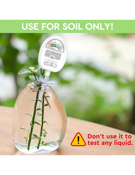 Medidor de Humedad del Suelo 4-en-1 Moistenland P403W