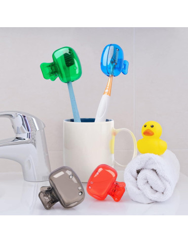 Cubiertas de Cabeza para Cepillo de Dientes Hxezoc - 4 Piezas