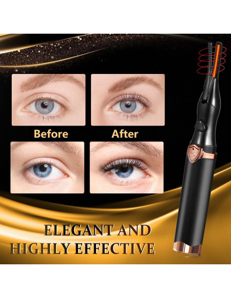 Rizador de Pestañas Eléctrico Acavado - Calentamiento Rápido 8s - 3 Modos de Calor
