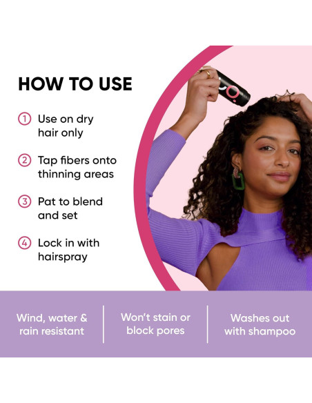 Fibra Capilar Get Back Gorgeous Castaño 25g - Volumen Instantáneo