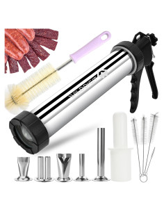 Pistola de Jerky Profesional WILDDIGIT 2.1 kg con 5 Boquillas