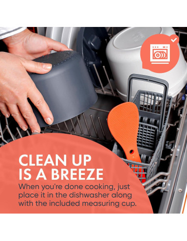 Cocinero de Arroz y Vaporera Zwippy V2.0 2L Antiadherente