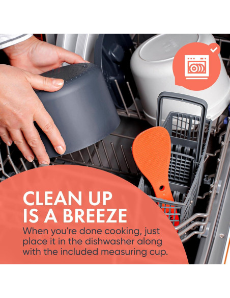 Cocinero de Arroz y Vaporera Zwippy V2.0 2L Antiadherente