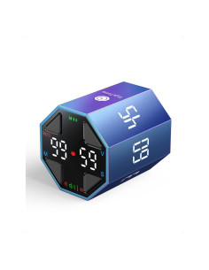 Temporizador Pomodoro Ticktime Azul, 7 Modos, Silencioso y Recargable