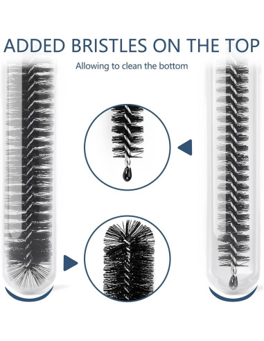 Conjunto de 12 cepillos limpiadores Ixiaoyoo 21 cm reutilizables